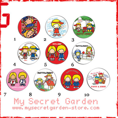 Patty & ( And ) Jimmy - Pinback Button Badge Set ( or Hair Ties / 4.4 cm Badge / Magnet / Keychain Set )